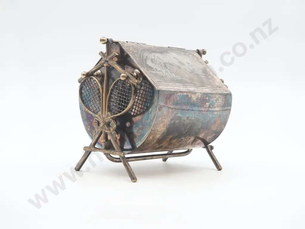 S/P Decorative Tennis Trophy / Ball Holder Image 1++