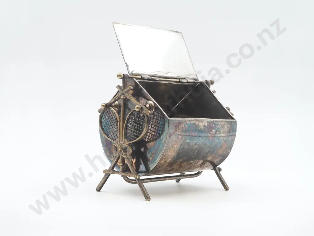 S/P Decorative Tennis Trophy / Ball Holder Image 1++
