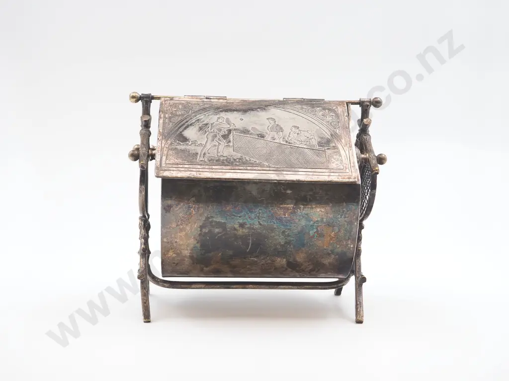 S/P Decorative Tennis Trophy / Ball Holder Image 1++