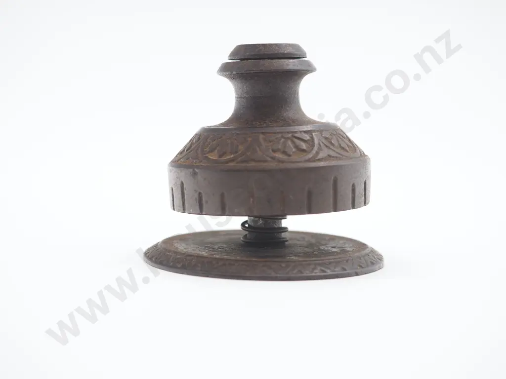 Cast Iron Mechanical Paperweight & Bell A/F Image 1++