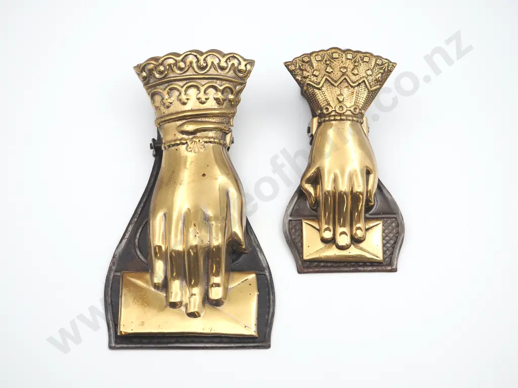 Pair of Decorative Brass Stationary Clips  Image 1++