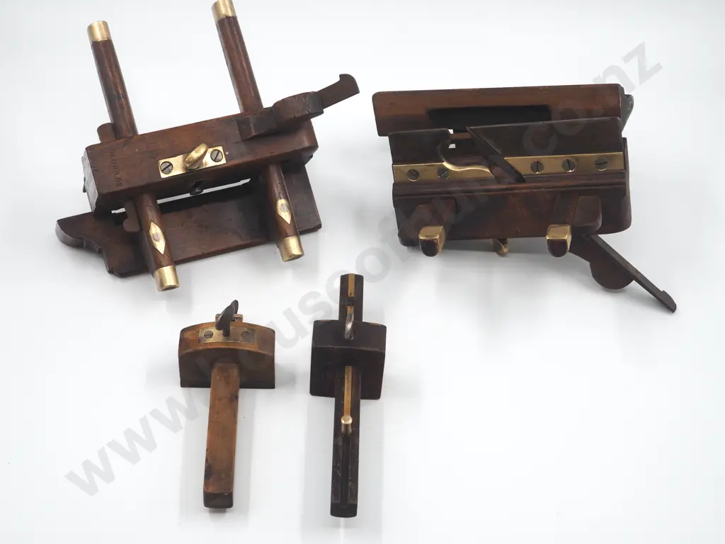 Three Antique Plough Planes Image 1++