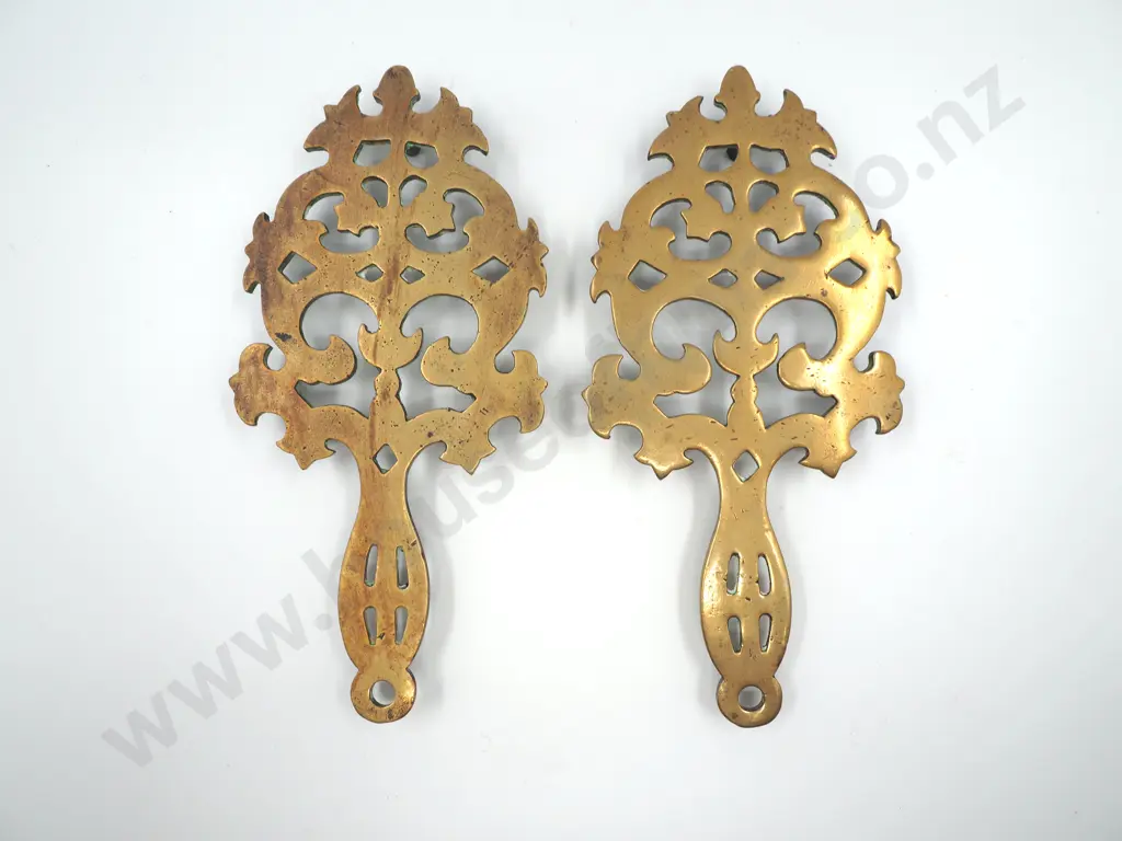 Pair of Brass Trivets Image 1++