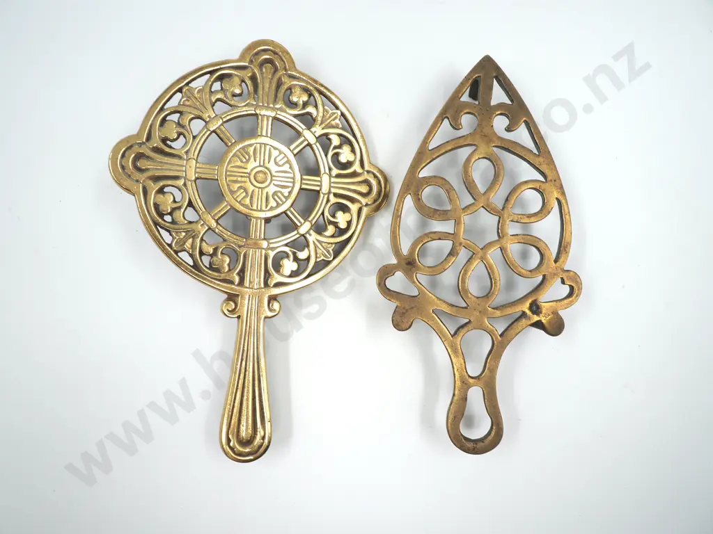 Pair of Brass Trivets Image 1++