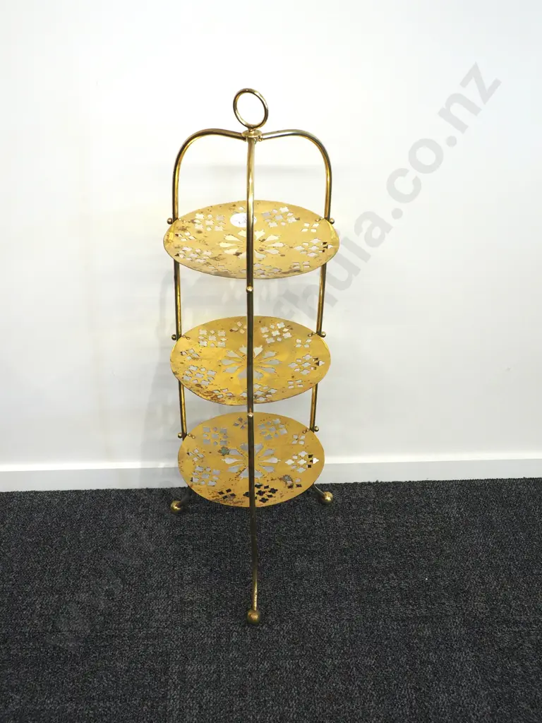 Brass Tiered Stand  Image 1++