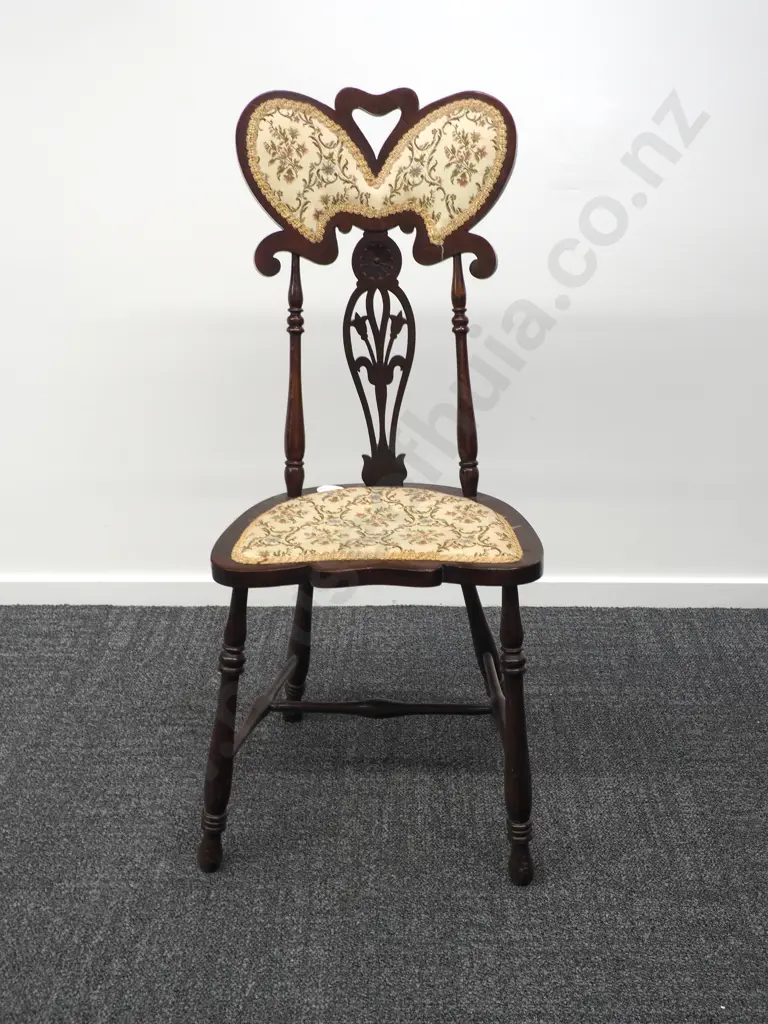 Art Nouveau Style Occasional Butterfly Back Chair Image 1++