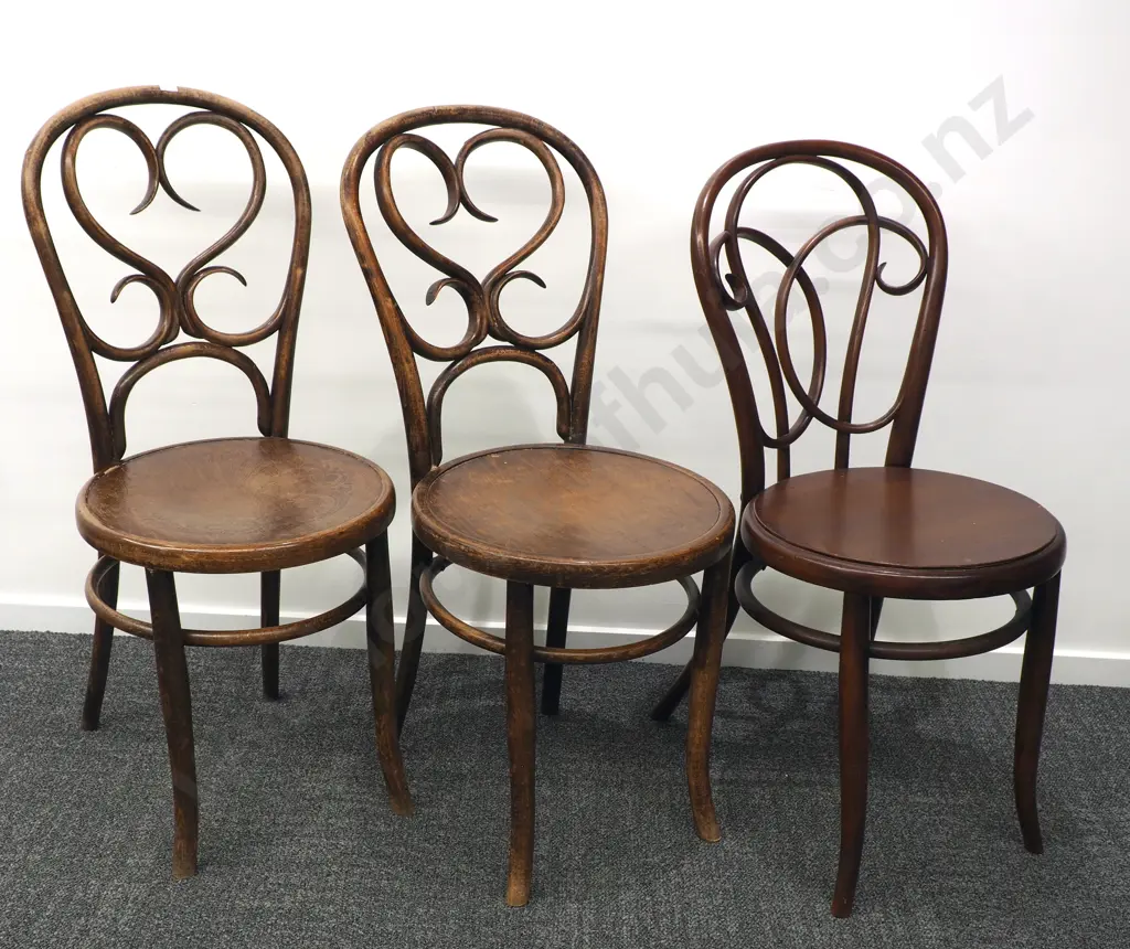 Mixed Lot of Three Bentwood Chairs  Image 1++