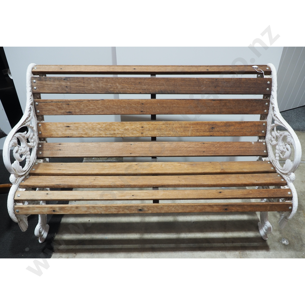 Cast Iron End Outdoor Garden Bench Image 1++