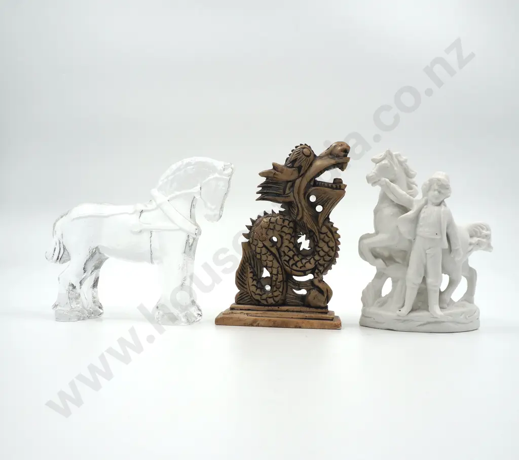 Thee Ornaments: Two Horses &  Dragon A/F Image 1++
