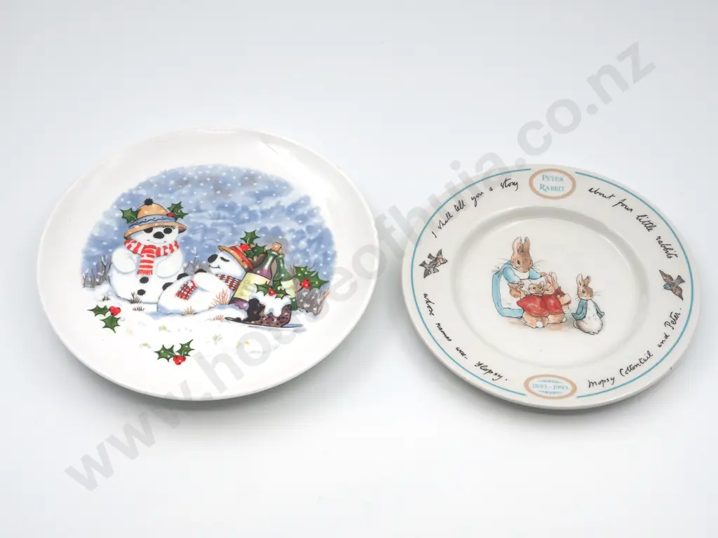 Peter Rabbit Plate & Two Christmas Heritage Plates Image 1++