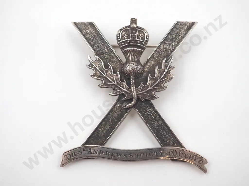 St Andrews Society Silver Brooch "Perfect For The STAC Old Collegian in Your Life" Image 1++