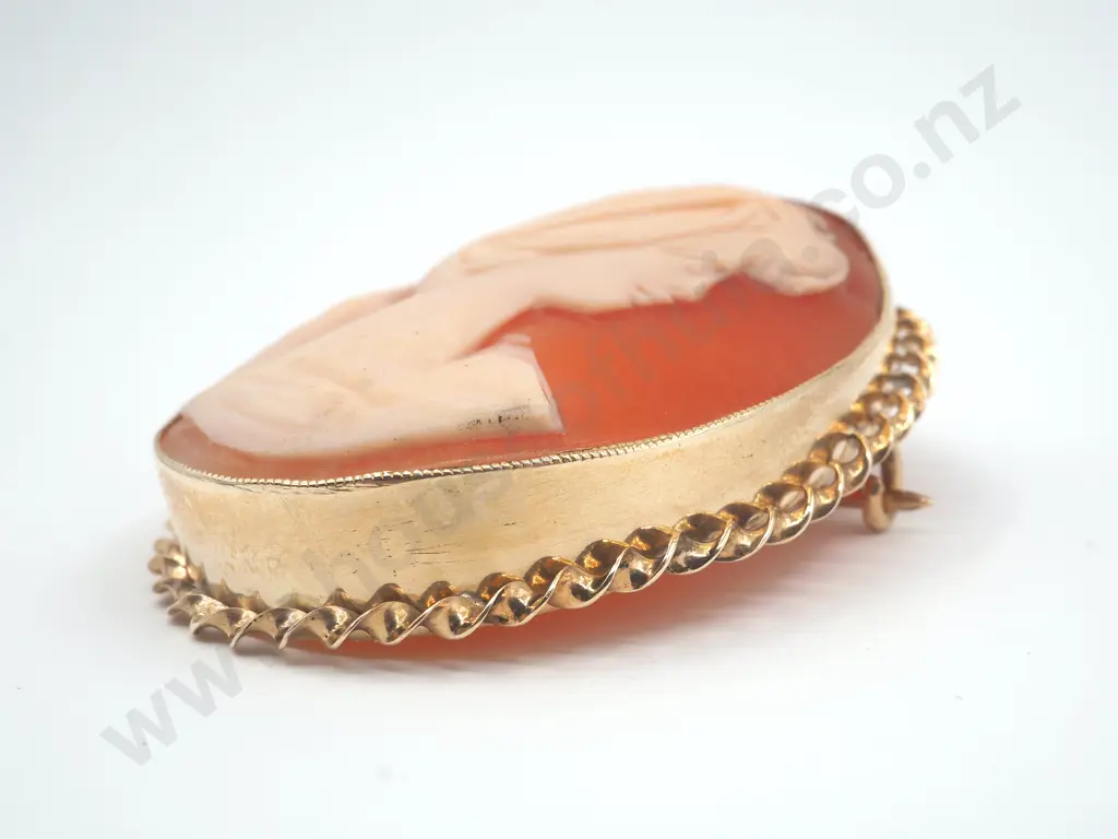 Cameo Brooch in 9ct Gold Image 1++
