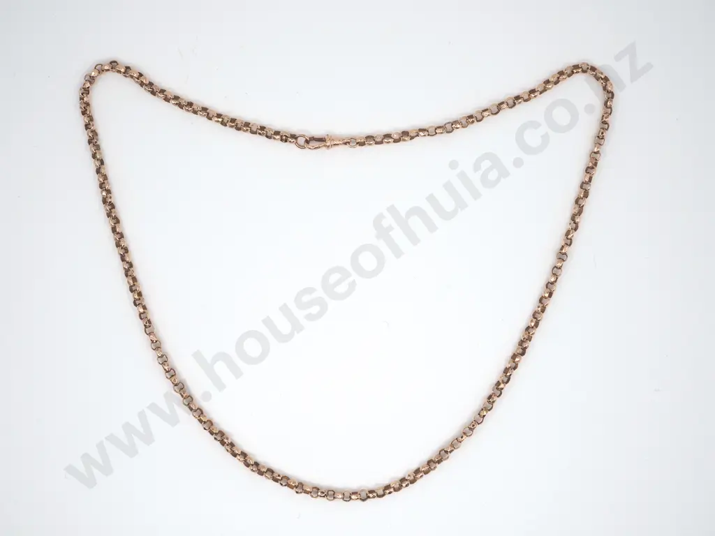 Muff Chain in 9ct Rose Gold Image 1++