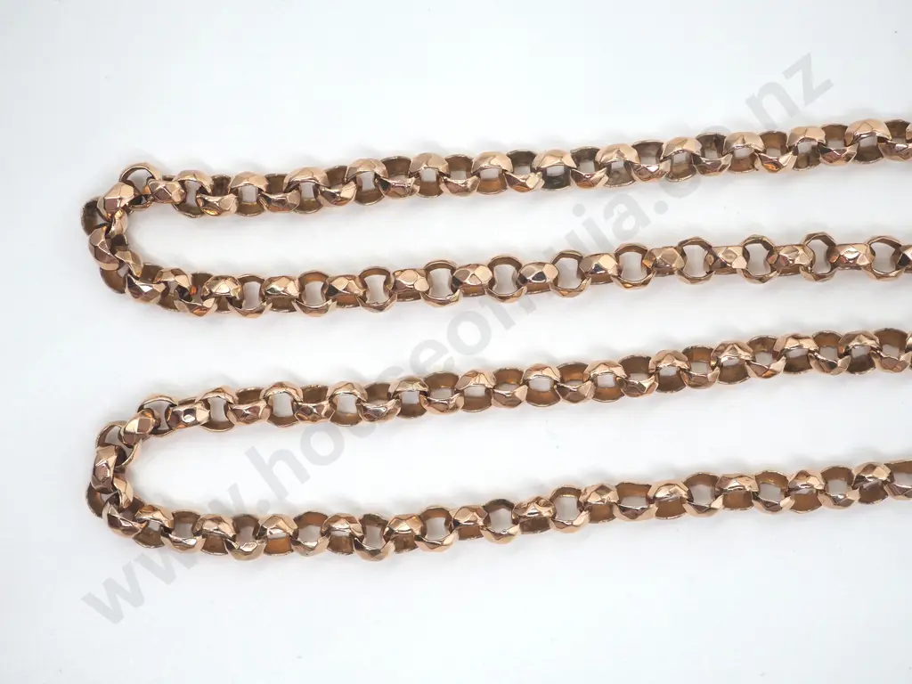 Muff Chain in 9ct Rose Gold Image 1++