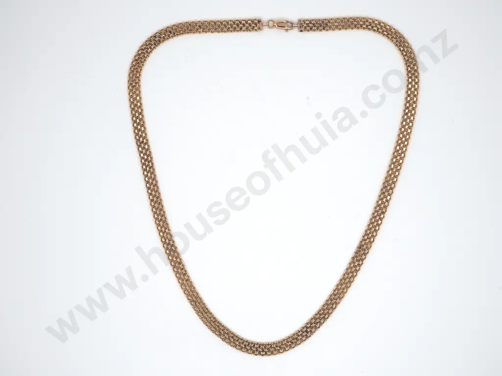 Fancy Five Link Necklace in 14ct Gold Image 1++