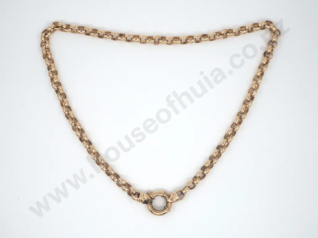 Substantial Belcher Necklace in 9ct Gold Image 1++