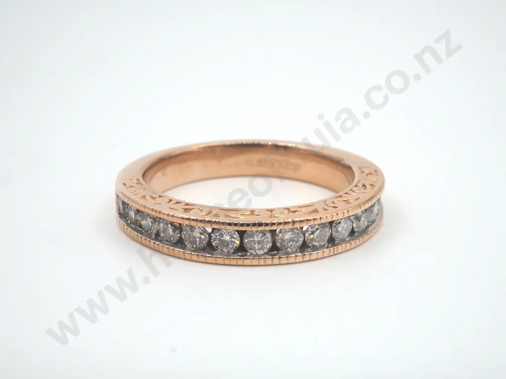 Half Eternity Diamond Ring in 18ct Gold Image 1++