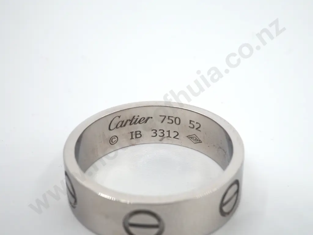 Platinum Cartier Love Ring in Original Box Image 1++