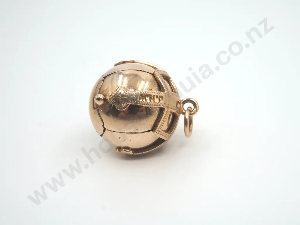 Masonic Gold Opening Ball Pendant Image 1++