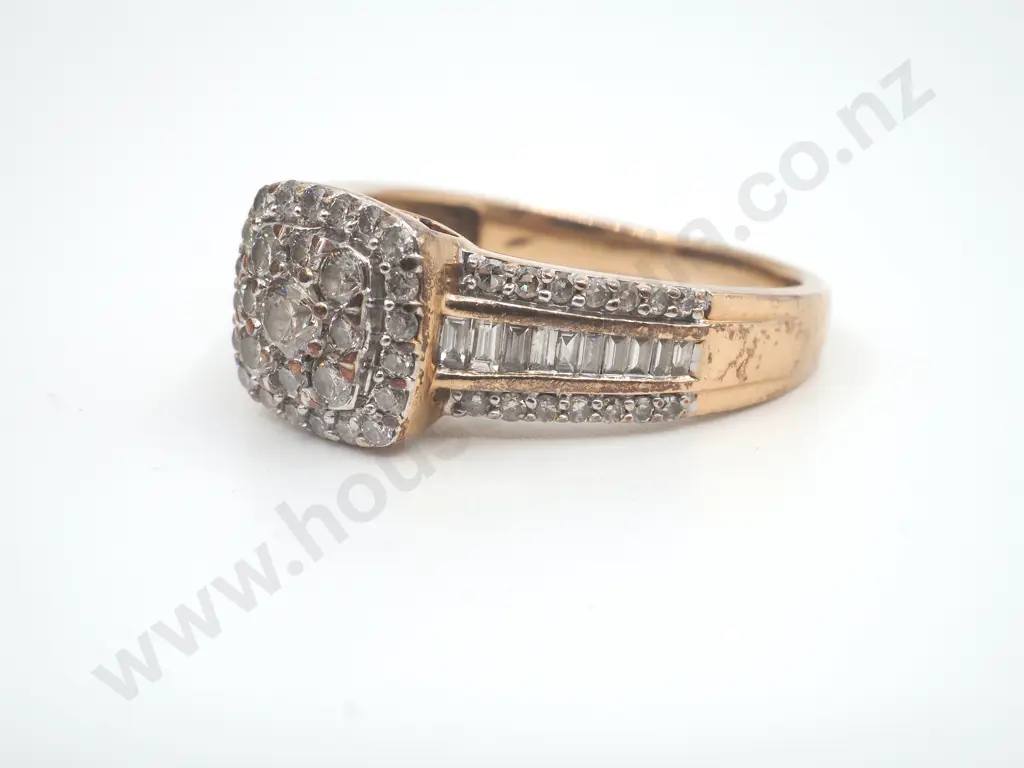 Sparkly Diamond Ring in Gold Image 1++
