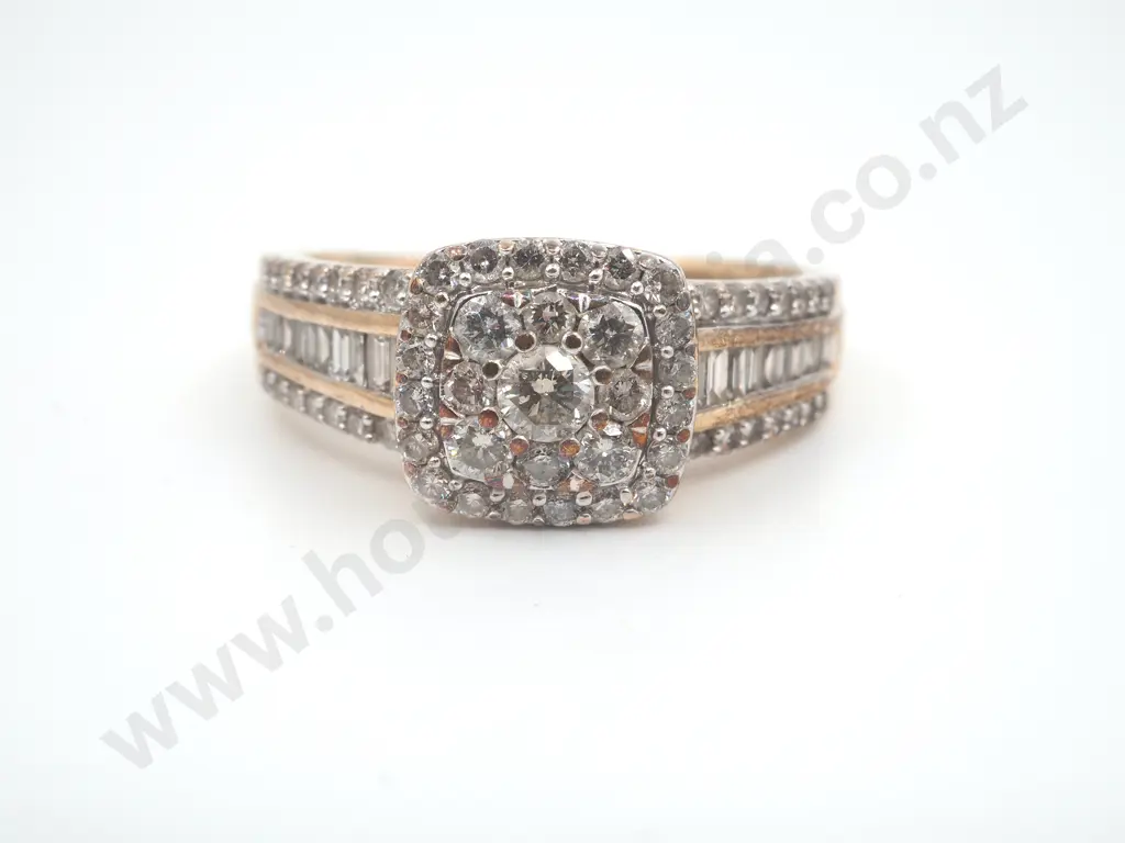 Sparkly Diamond Ring in Gold Image 1++