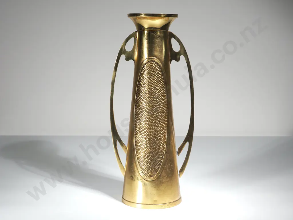 Art Nouveau Brass Vase Image 1++