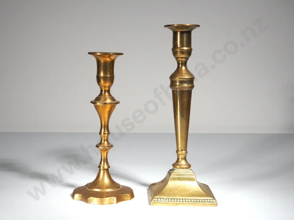 Two Brass Candlesticks Image 1++