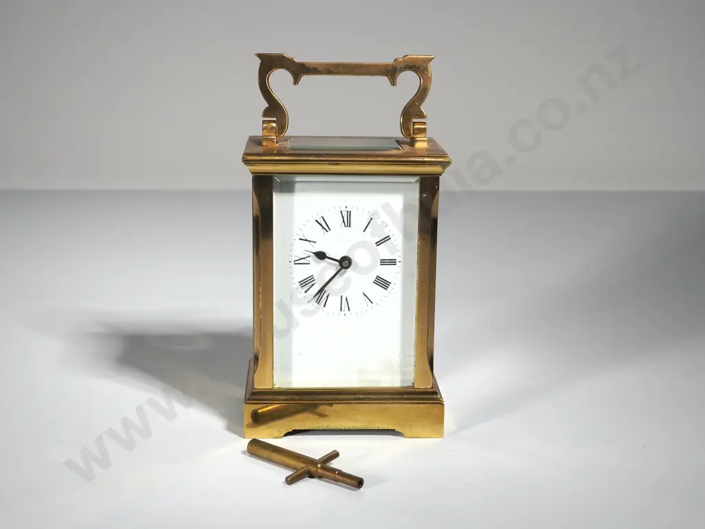 Heavy Brass Carriage Clock Image 1++