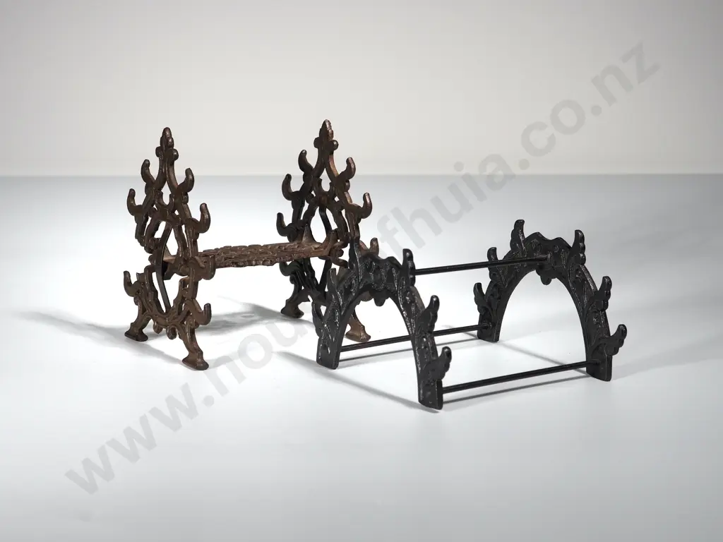 Pair of Antique Cast Iron Pen Holders Image 1++