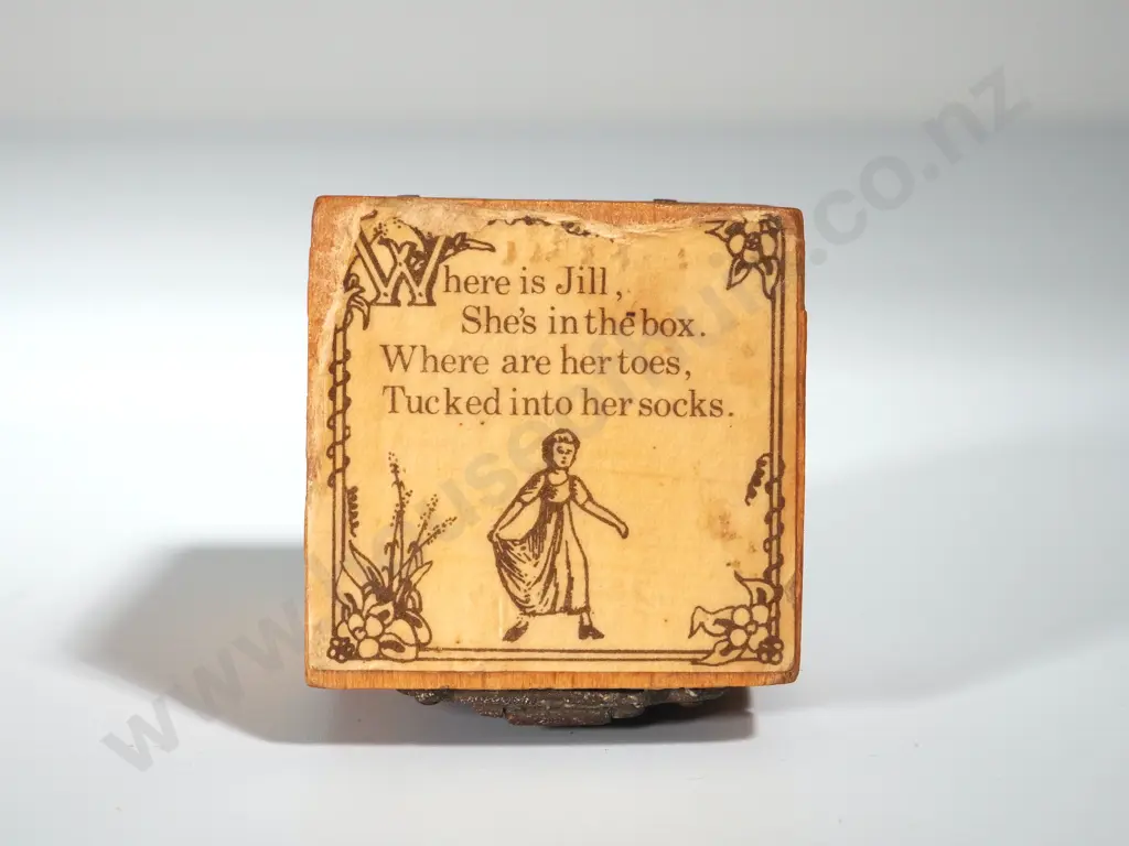 Mid Century Wooden 'Jill in the Box' Image 1++