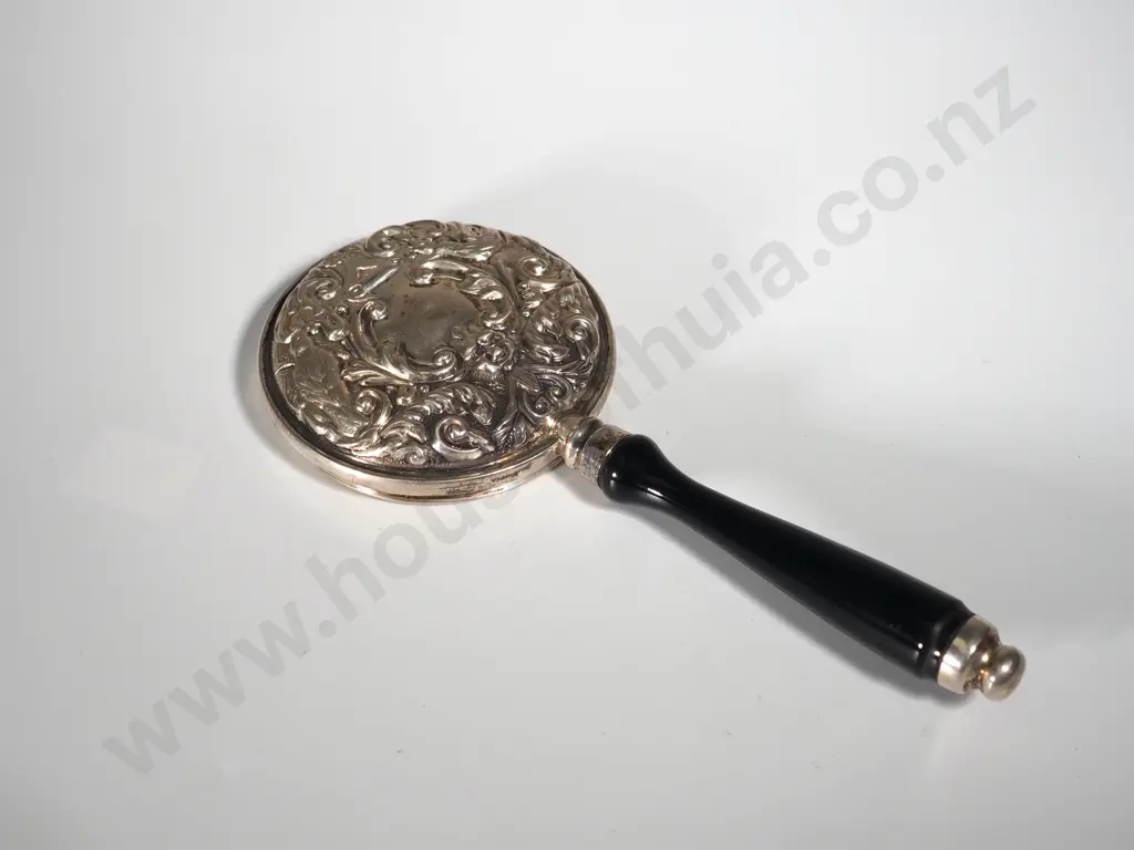 Sterling Silver Hand Mirror Image 1++