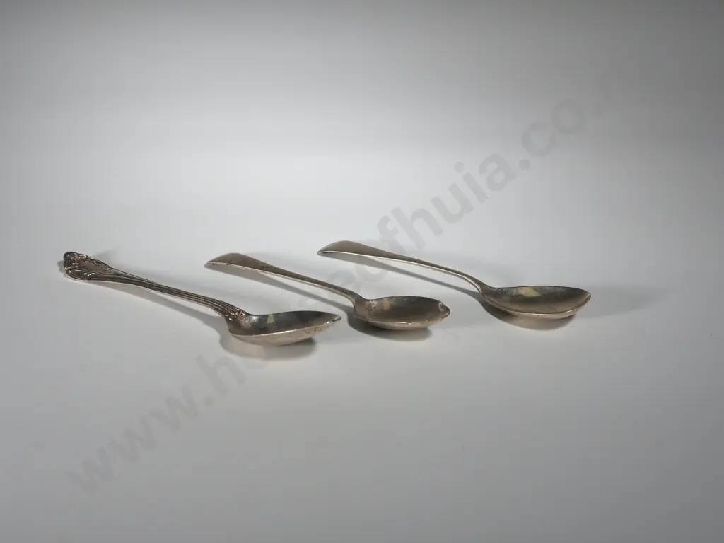 Three Sterling Silver Tea Spoons Image 1++