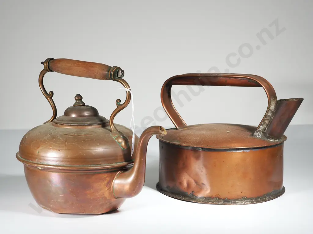 Pair of Copper Kettles Image 1++