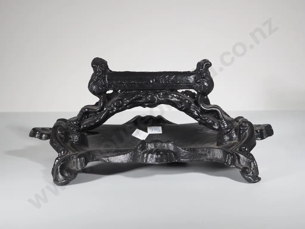 Vintage Black Cast Iron Boot Scraper Image 1++
