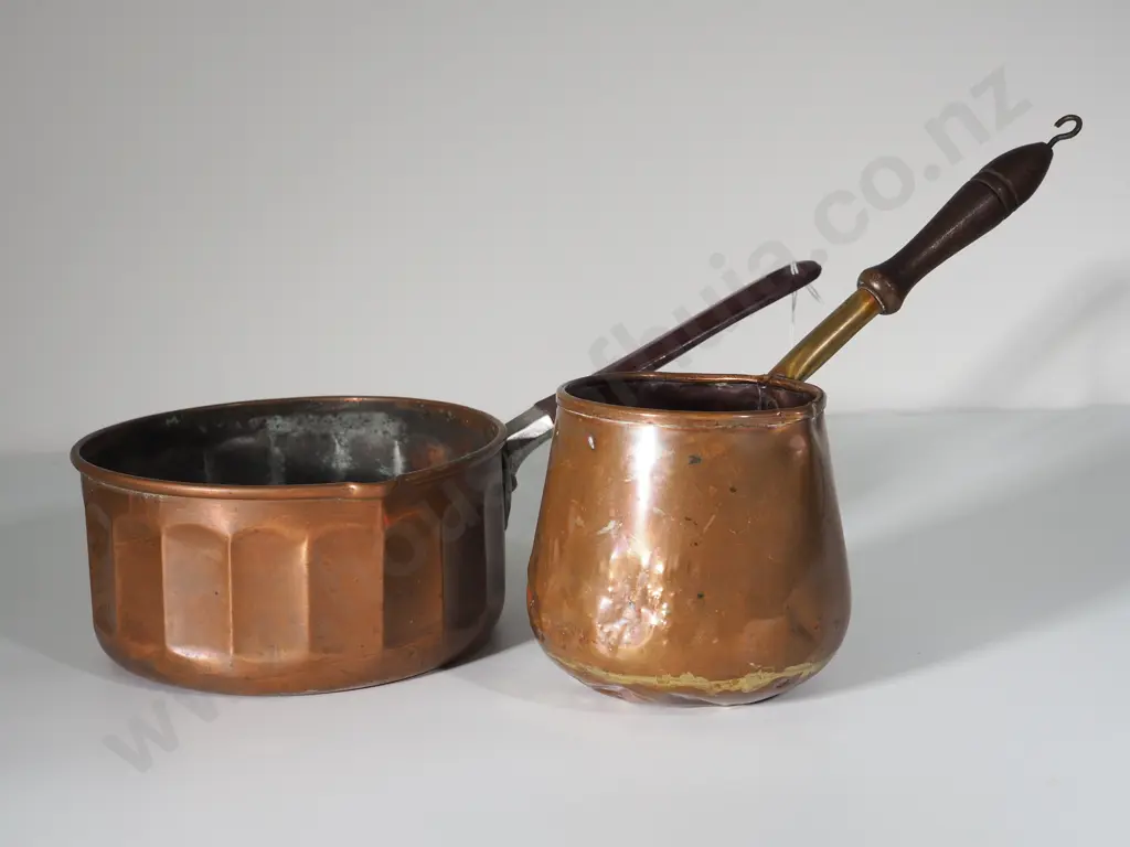 Two Copper Pots, One Turkish Coffee Pot  Image 1++
