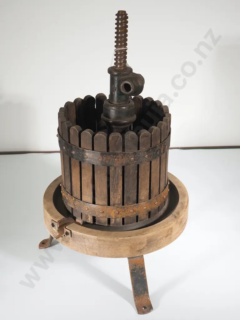 Vintage French Grape Press Image 1++