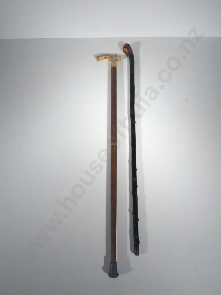 Two Vintage Walking Sticks Image 1++
