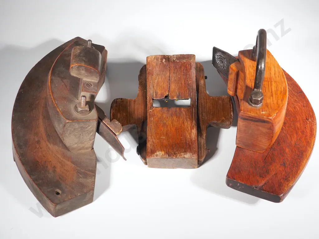 Three Vintage British Plough Planes Image 1++