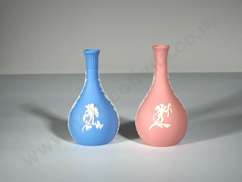 Pair of Wedgwood Jasperware Bud Vases Image 1++