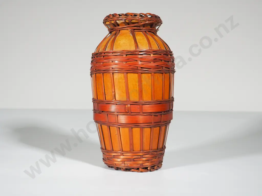 Japanese Vase in Rattan Case Image 1++