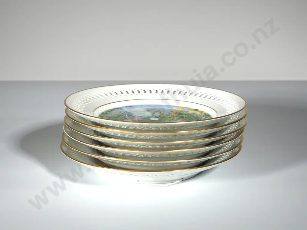 Lot of Six Bing & Grondahl Collector Plates: Hans Christian Andersen Plate Collection w Hangers Image 1++
