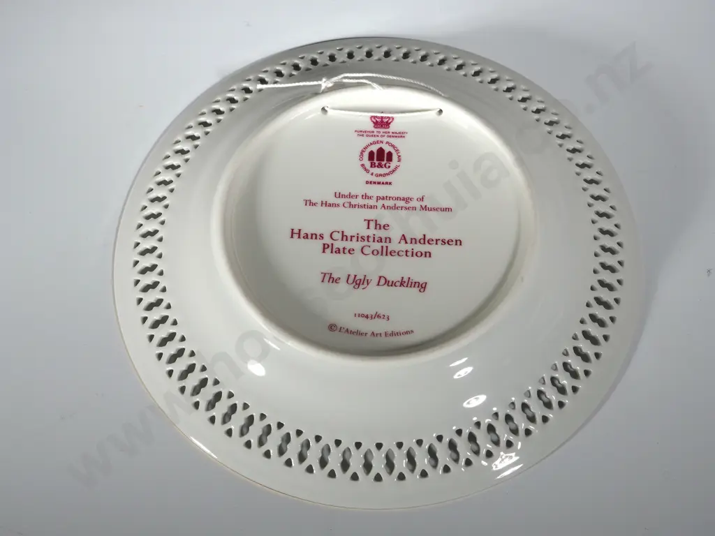 Lot of Six Bing & Grondahl Collector Plates: Hans Christian Andersen Plate Collection w Hangers Image 1++
