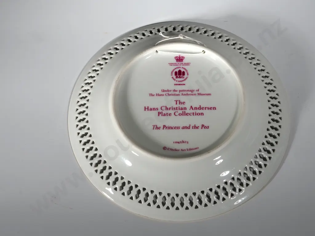 Lot of Six Bing & Grondahl Collector Plates: Hans Christian Andersen Plate Collection w Hangers Image 1++