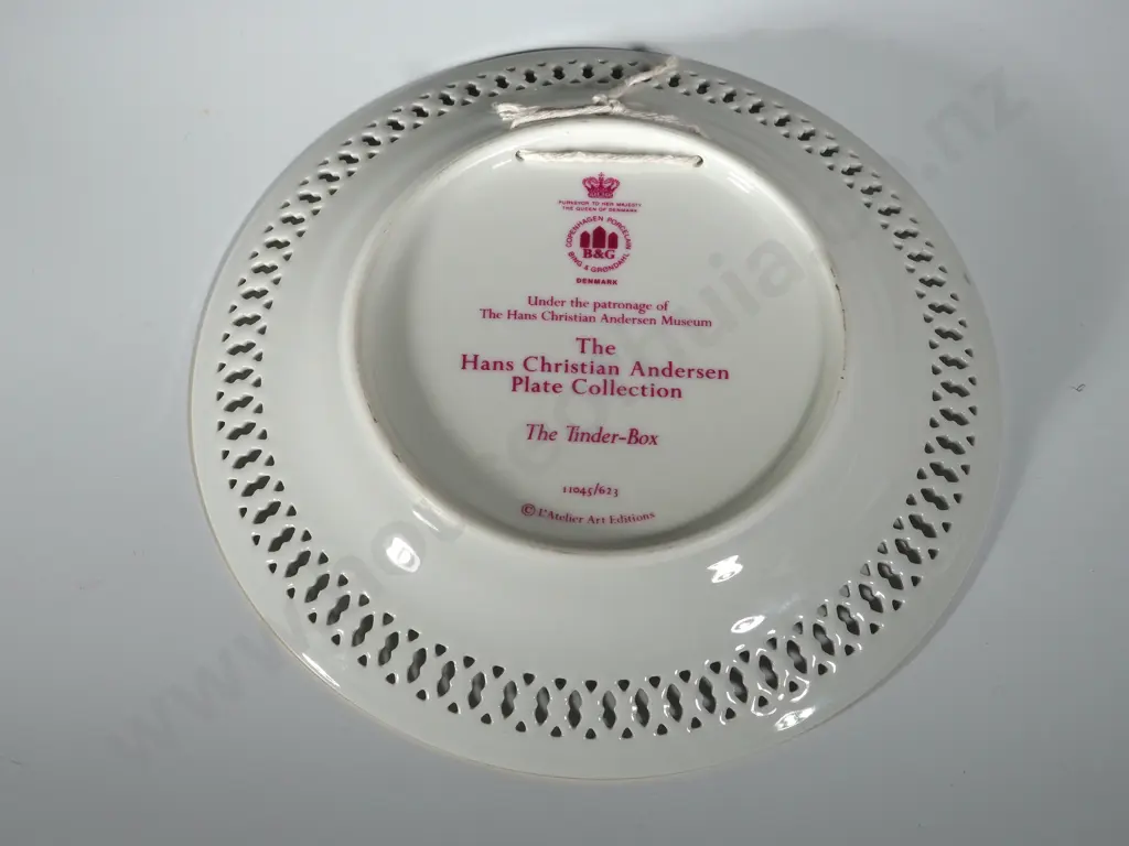 Lot of Six Bing & Grondahl Collector Plates: Hans Christian Andersen Plate Collection w Hangers Image 1++