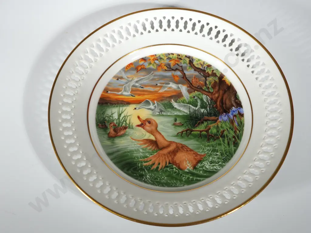 Lot of Six Bing & Grondahl Collector Plates: Hans Christian Andersen Plate Collection w Hangers Image 1++