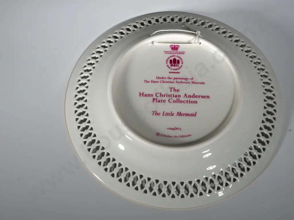 Lot of Six Bing & Grondahl Collector Plates: Hans Christian Andersen Plate Collection w Hangers Image 1++