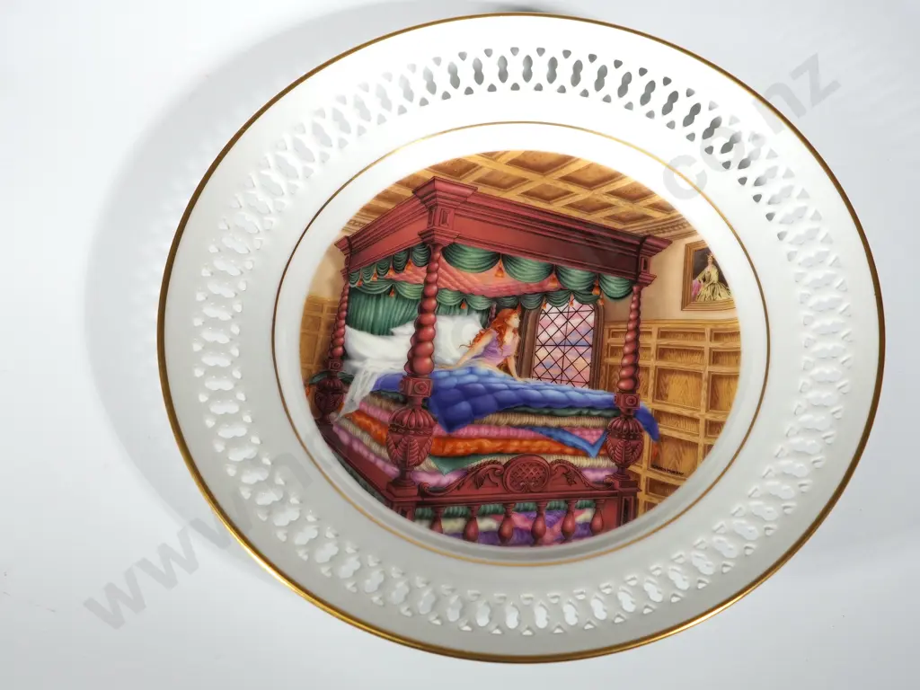 Lot of Six Bing & Grondahl Collector Plates: Hans Christian Andersen Plate Collection w Hangers Image 1++
