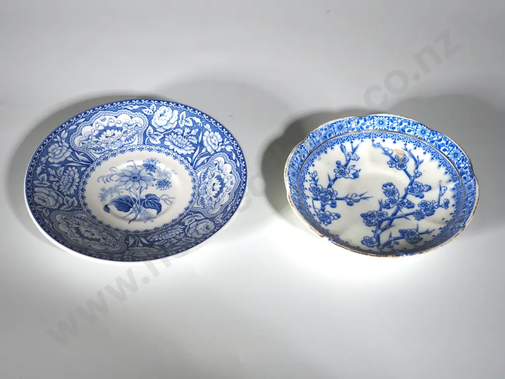 Two Blue & White China Dishes Image 1++