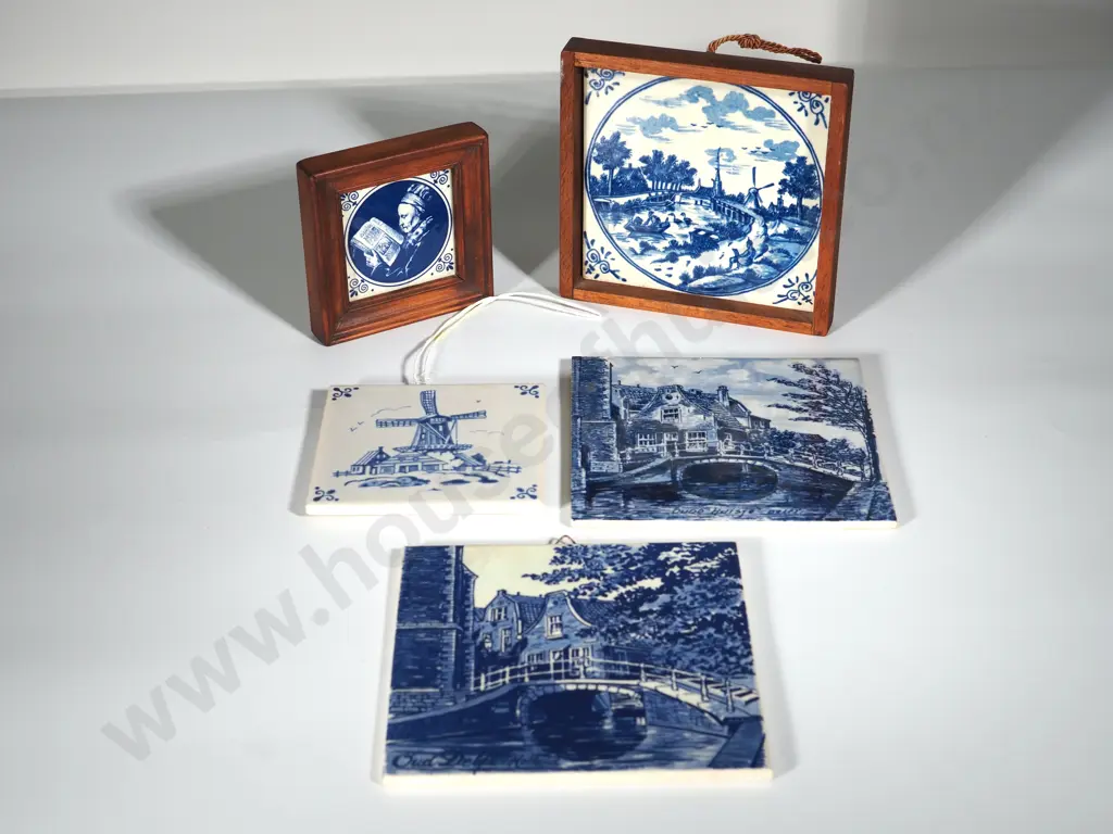 Lot of 5 Delft Tiles Image 1++