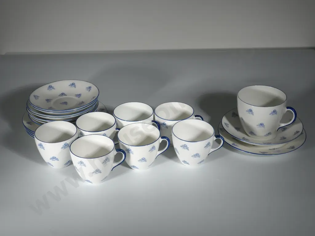 Lot of Vintage Shelly Blue Foley China Image 1++